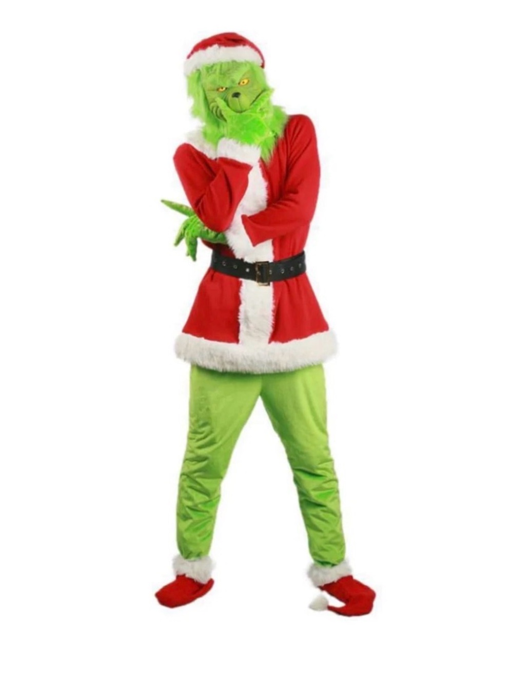 GRINCH COSTUME GREEN DELUXE SANTA COSTUME